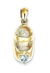 beautiful small synthetic stone birthstone baby charm